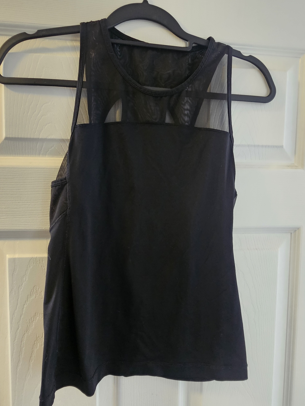 Lululemon Black Mesh Panel Tank Top
